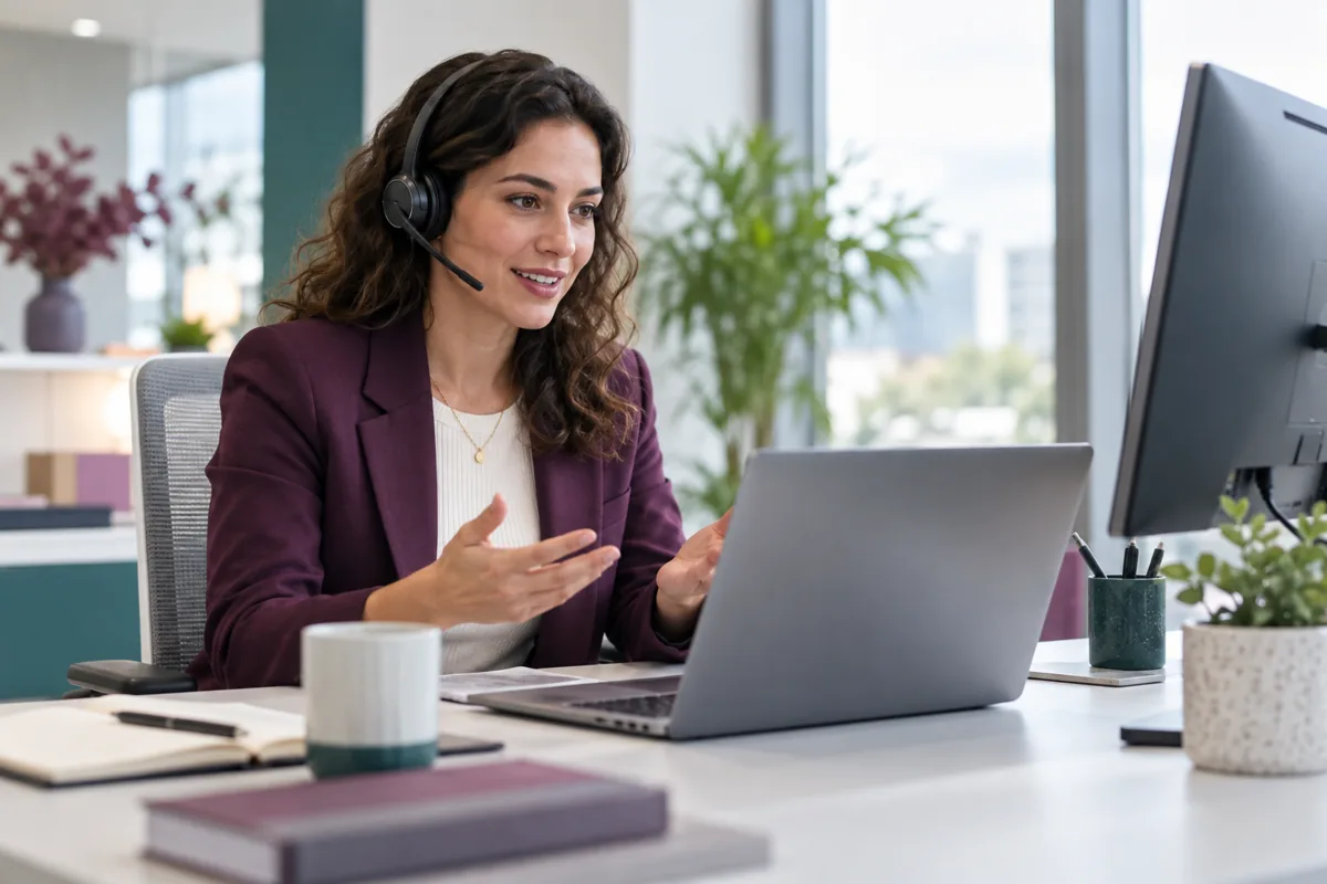 Consultant providing remote support